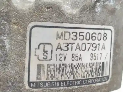 Second-hand car spare part alternator for mitsubishi montero sport (k90) 6g72 oem iam references md350608  a3ta0791a