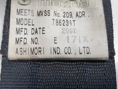 Автозапчастина б/у задній правий ремін безпеки для mazda cx-9 (2007 - ... ) ma посилання на oem iam t86231t  