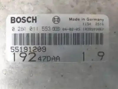 Second-hand car spare part ecu engine control for fiat stilo (192) 192a1000 oem iam references 0281011553  