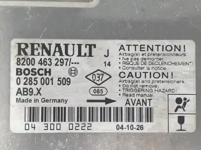 Second-hand car spare part airbag control unit for renault grand modus k9k750 oem iam references 8200463297  
