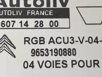Автозапчасти б/у блок управления подушками безопасности за citroen berlingo wjy(dw8b) ссылки oem iam 9653190880  216196945