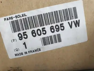 Peça sobressalente para automóvel em segunda mão pára-sol esquerdo por citroen c15 161axud7 referências oem iam 95605695  