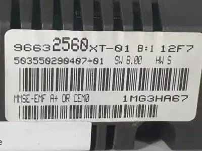 Second-hand car spare part multifunction display for citroen c3 8hx oem iam references 96632560xt  503550290407