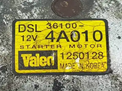 Peça sobressalente para automóvel em segunda mão motor de arranque por kia sorento (bl) d4cb referências oem iam 1250128  