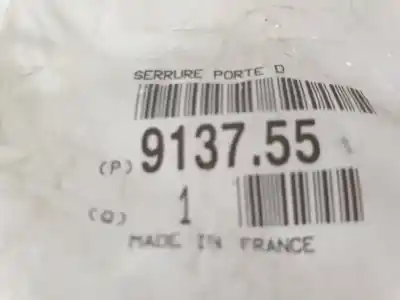 Pièce détachée automobile d'occasion serrure de porte arrière droite pour peugeot expert kasten standard rhx références oem iam 913755  