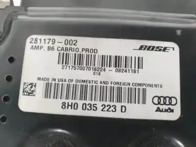 Автозапчасти б/у электронный модуль за audi a4 cabrio (8h) bpw ссылки oem iam 8h0035223d  