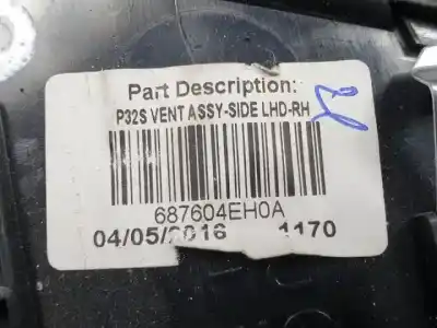 Second-hand car spare part air ventilation grille for nissan qashqai (j11) hra2 oem iam references 30490027  