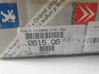 Peça sobressalente para automóvel em segunda mão polia do virabrequim por citroen c15 161axud7 referências oem iam 0515q6  