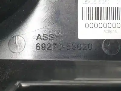 Автозапчасти б/у внутренняя задняя правая ручка за lexus is 250c (gse20) 4gr-fse ссылки oem iam 6927053020  