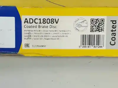 Pezzo di ricambio per auto di seconda mano disco freno anteriore per fiat i doblò (119) 223a9000 riferimenti oem iam adc1808v  
