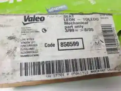 Peça sobressalente para automóvel em segunda mão elevador de vidros dianteiro direito por seat leon (1m1) atn referências oem iam 850599  