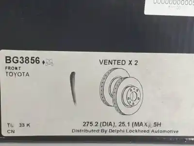 Автозапчасти б/у передний тормозной диск за toyota rav 4 ii (_a2_) 2.0 d 4wd (cla20_, cla21_) ссылки oem iam bg3856  