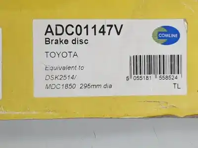 Автозапчасти б/у передний тормозной диск за toyota auris (_e15_) 2.0 d-4d (ade150_) ссылки oem iam adc01147v  