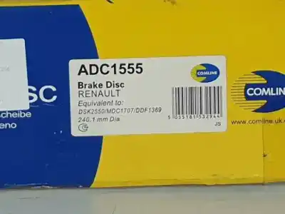 Автозапчастина б/у диск задній гальмовий для renault clio iii k9k766 посилання на oem iam adc1555  