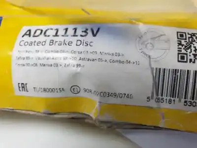 Pezzo di ricambio per auto di seconda mano disco freno anteriore per opel corsa c z13dt riferimenti oem iam adc1113v  