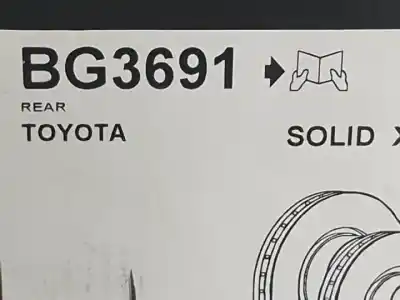 Автозапчасти б/у передний тормозной диск за toyota rav 4 ii (_a2_) 2.0 d 4wd (cla20_, cla21_) ссылки oem iam bg3691  