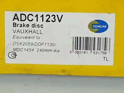 Pezzo di ricambio per auto di seconda mano disco freno anteriore per opel corsa c z10xep riferimenti oem iam adc1123v  