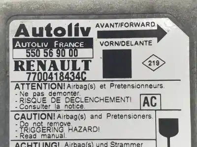 Автозапчасти б/у блок управления подушками безопасности за renault megane i scenic (ja0) k7m702 ссылки oem iam 7700418434c  