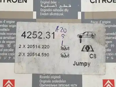Автозапчастина б/у гальмівні колодки для citroen jumpy wjzdw8 посилання на oem iam 425231  