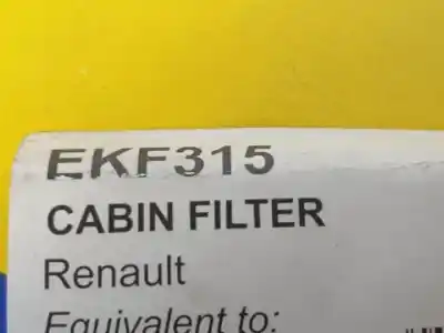 Pezzo di ricambio per auto di seconda mano filtro dell aria per renault scenic (ja..) f9q744 riferimenti oem iam ekf315  