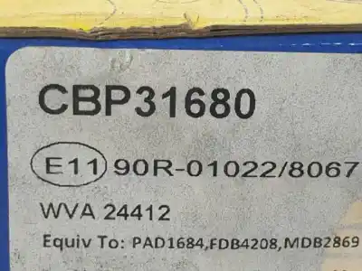 Автозапчастина б/у гальмівні колодки для opel astra j lim. a17dts посилання на oem iam cbp31680  