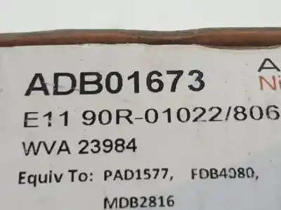 Pezzo di ricambio per auto di seconda mano pastiglie dei freni per mini mini (r50,r53) g-w10b16a riferimenti oem iam adb01673  