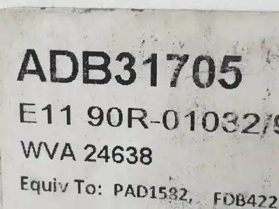 Автозапчастина б/у гальмівні колодки для honda cr-v iii (re_) 2.0 i-vtec (re5, re1) посилання на oem iam adb31705  