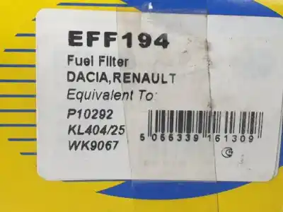 Автозапчасти б/у дизельный фильтр за dacia logan 1 express k9k792 ссылки oem iam eff194  