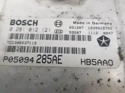 Автозапчасти б/у блок управления двигателем за chrysler voyager (rg) enr ссылки oem iam 0281012121  1039s12762