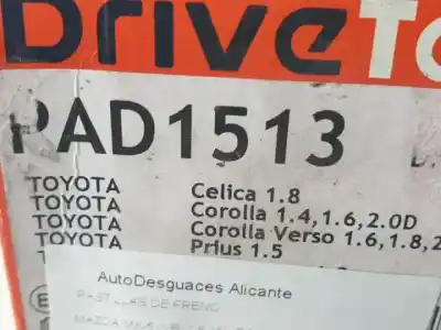 Автозапчастина б/у гальмівні колодки для mazda mx-5 (nb) bp посилання на oem iam pad1513  adb31521