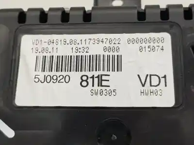 Second-hand car spare part dashboard for skoda fabia combi (5j5) cbza oem iam references 5j0920811e  