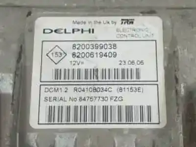 Peça sobressalente para automóvel em segunda mão centralina de motor uce por renault grand modus k9k766 referências oem iam r0410b034c  8200619409