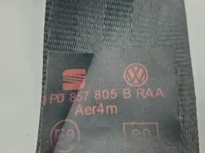 Автозапчастина б/у задній лівий ремін безпеки для seat leon (1p1) bkc посилання на oem iam 1p0857805b  