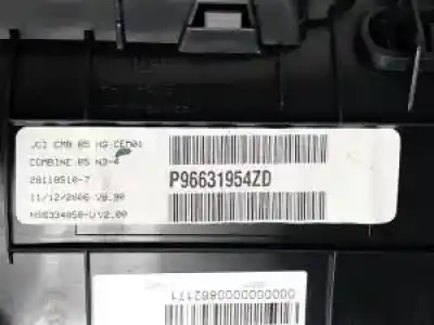 Peça sobressalente para automóvel em segunda mão quadrante por citroen c4 coupe nfutu5jp4 referências oem iam 96631954zd  ns6334058u