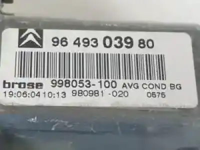 Peça sobressalente para automóvel em segunda mão motor elevador vidro dianteiro esquerdo por citroen c4 coupe 9hy referências oem iam 9221s2  998053100