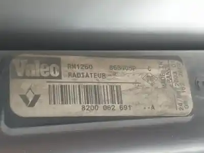 Автозапчастина б/у водяний радіатор для renault scenic rx4 (ja0) f9q740 посилання на oem iam 8200062691 868405p rm1260 rm1260