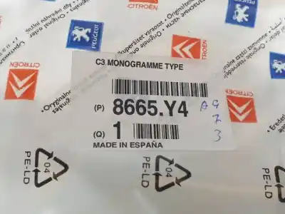 Pezzo di ricambio per auto di seconda mano pezzi vari per citroen c3 8hz riferimenti oem iam 8665y4  