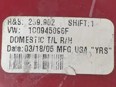 Recambio de automóvil de segunda mano de piloto trasero derecho para volkswagen new beetle cabriolet (1y7) axr referencias oem iam 1c0945096f  269902