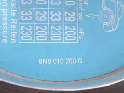 Gebrauchtes Autoersatzteil äusserer tankdeckel zum audi tt (8n3/8n9) ajq oem-iam-referenzen 8n0809905b  