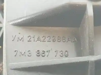 Автозапчастина б/у усередині передня права ручка для ford galaxy (vy) y5b посилання на oem iam 7m3837114b  