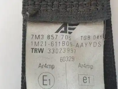 Автозапчастина б/у передній лівий ремін безпеки для ford galaxy (vy) auy посилання на oem iam 7m3857705  33023997