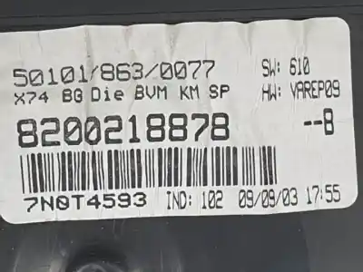 Автозапчастина б/у панель інструментів для renault laguna ii (bg0) f9q750 посилання на oem iam 8200218878  5514000062