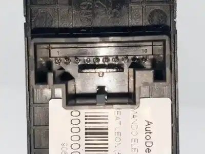 Second-hand car spare part left front power window switch for seat leon (5f1) clh oem iam references 5g0959857f  