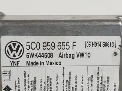Gebrauchtes Autoersatzteil steuergerät airbag zum volkswagen beetle (5c1) cbzf oem-iam-referenzen 5wk44508  5c0959655f