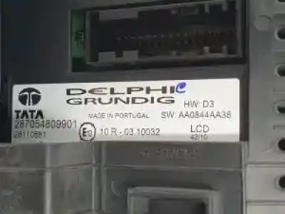 Second-hand car spare part multifunction display for tata aria 2.2 di awd oem iam references 287054809901  