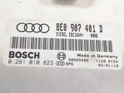 Автозапчасти б/у блок управления двигателем за audi a4 avant (8e) ake ссылки oem iam 0281010823  28sa5486