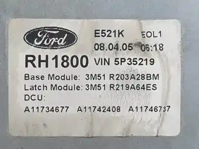 Автозапчасти б/у регулятор стекла переднего правого за ford focus c-max (cap) d-g8da ссылки oem iam 3m51r203a28bm  