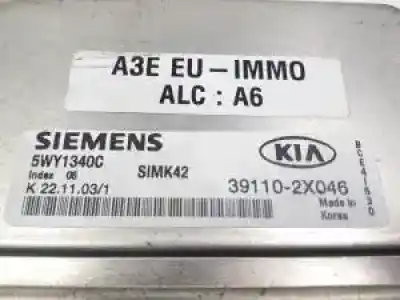 Second-hand car spare part ecu engine control for kia rio (dc) a3d oem iam references 5wy1340c  