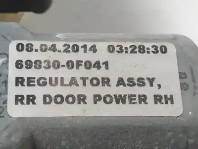 Автозапчастина б/у регулятор скла заднього правого для toyota verso (aur2/zgr2) 2zrfae посилання на oem iam 698300f041  