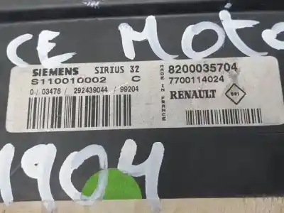 Second-hand car spare part ecu engine control for renault scenic i (ja...) k4mb7 oem iam references s110010002c  7700114024